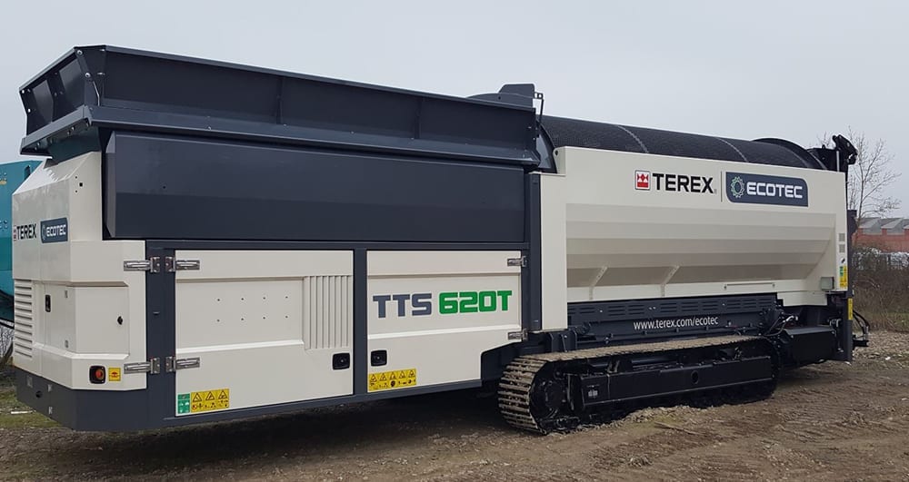 Terex Ecotec 620T tracked trommel screening plant