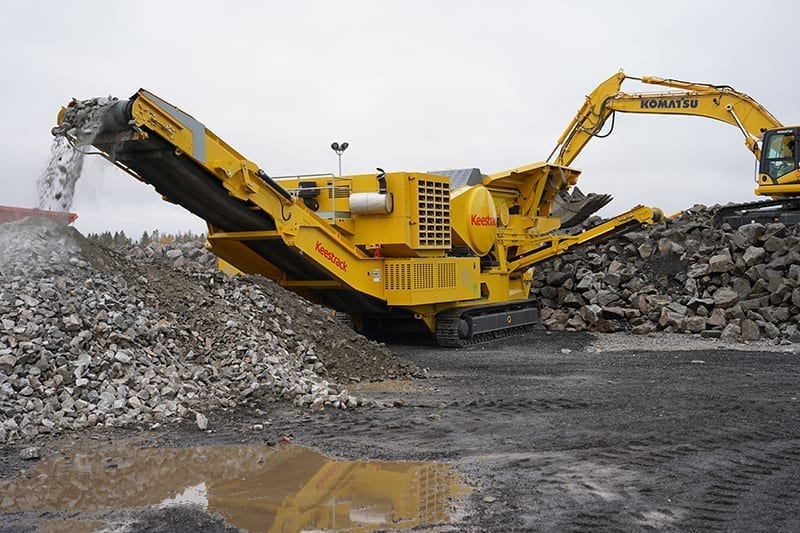 Keestrack B6mobile track mounted jaw crusher